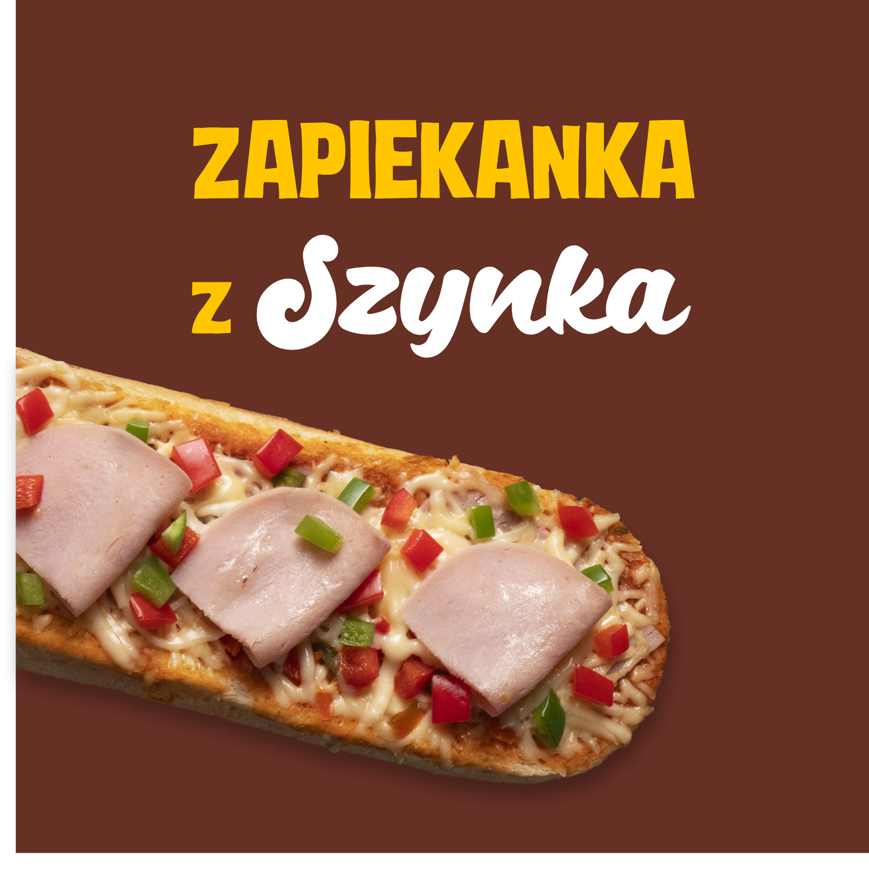 ZAPIETTA — key visual opakowania Zapiekanka z Szynką